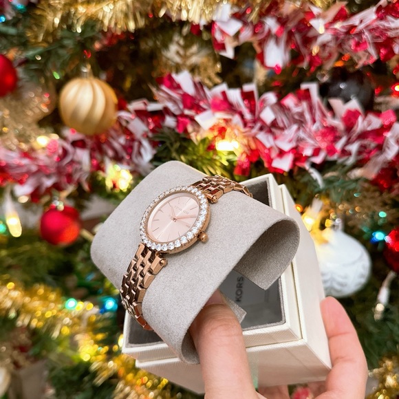 Michael Kors Darci Pavé Rose Gold-Tone Watch - Picture 2 of 5